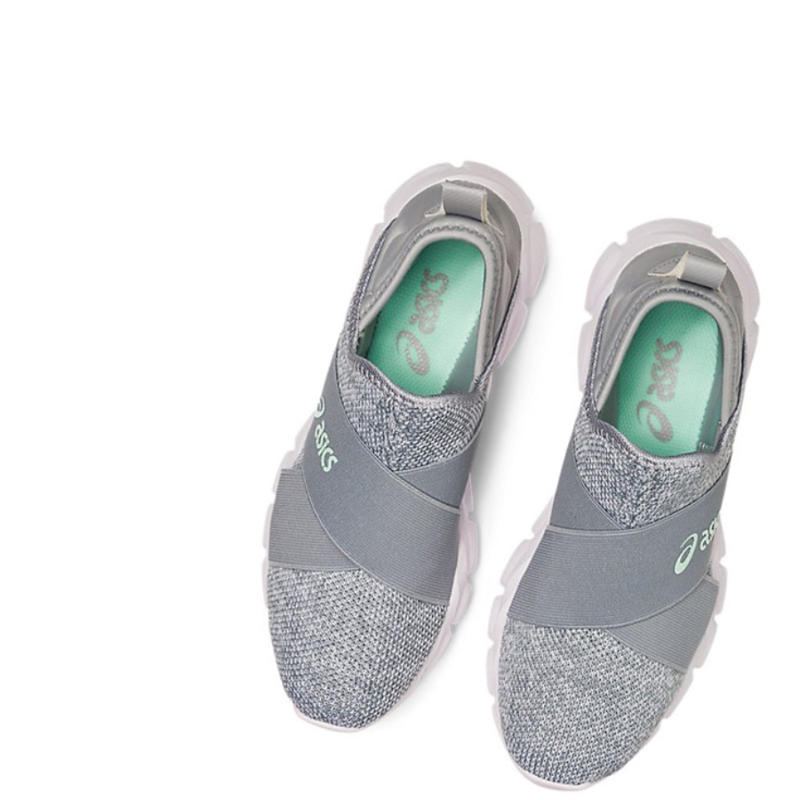 Piedmont Grey / Piedmont Grey Women's Asics QUANTUM LYTE SLIP-ON Sneakers | US94516KR