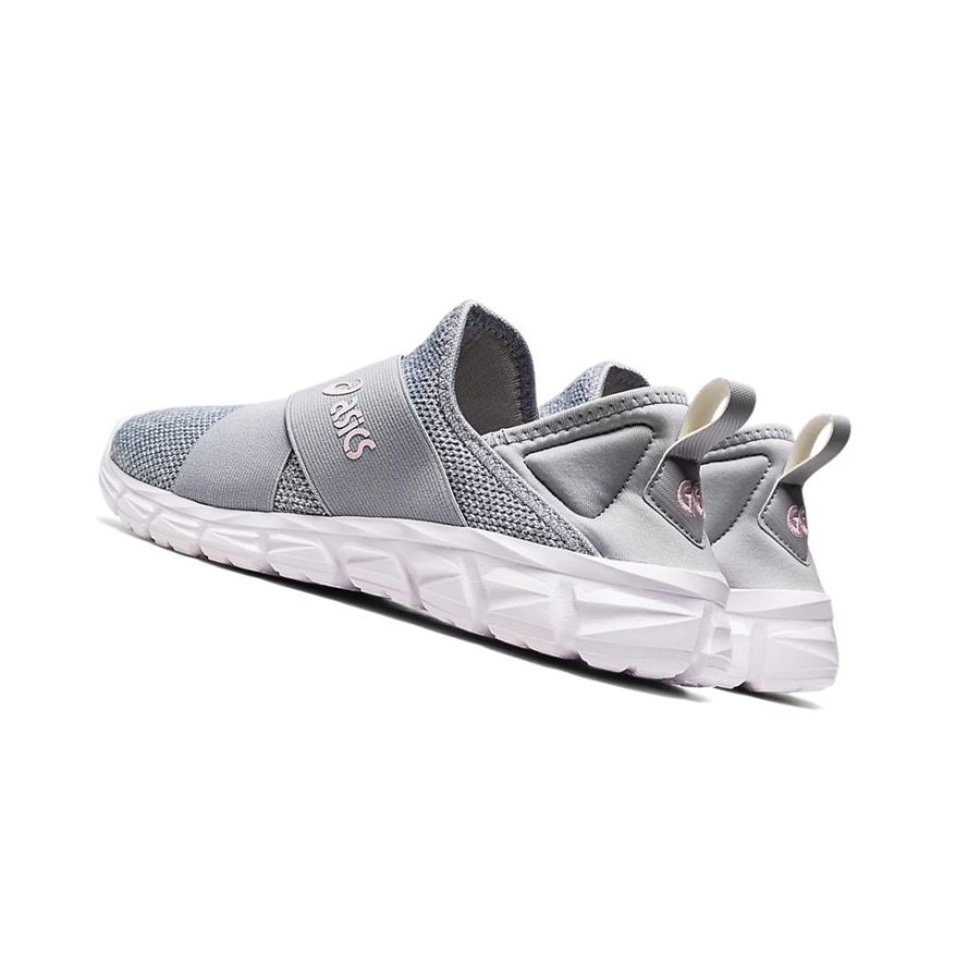 Piedmont Grey / Pink Salt Women's Asics QUANTUM LYTE SLIP-ON Sneakers | US12863RM