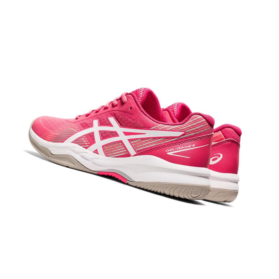 Pink Cameo / White Women's Asics GEL-GAME 8 Tennis Shoes | US38412YT