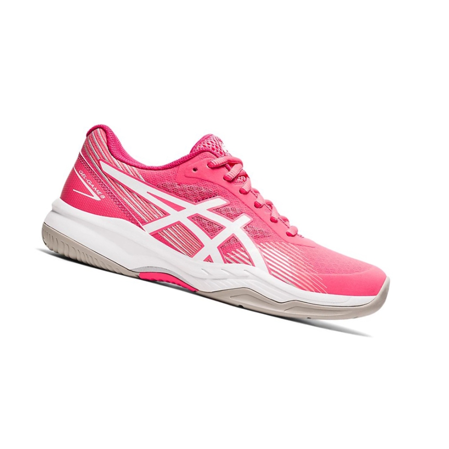 Pink Cameo / White Women\'s Asics GEL-GAME 8 Tennis Shoes | US38412YT