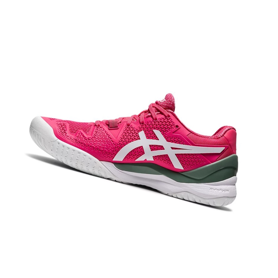 Pink Cameo / White Women's Asics GEL-RESOLUTION 8 Tennis Shoes | US58976BU