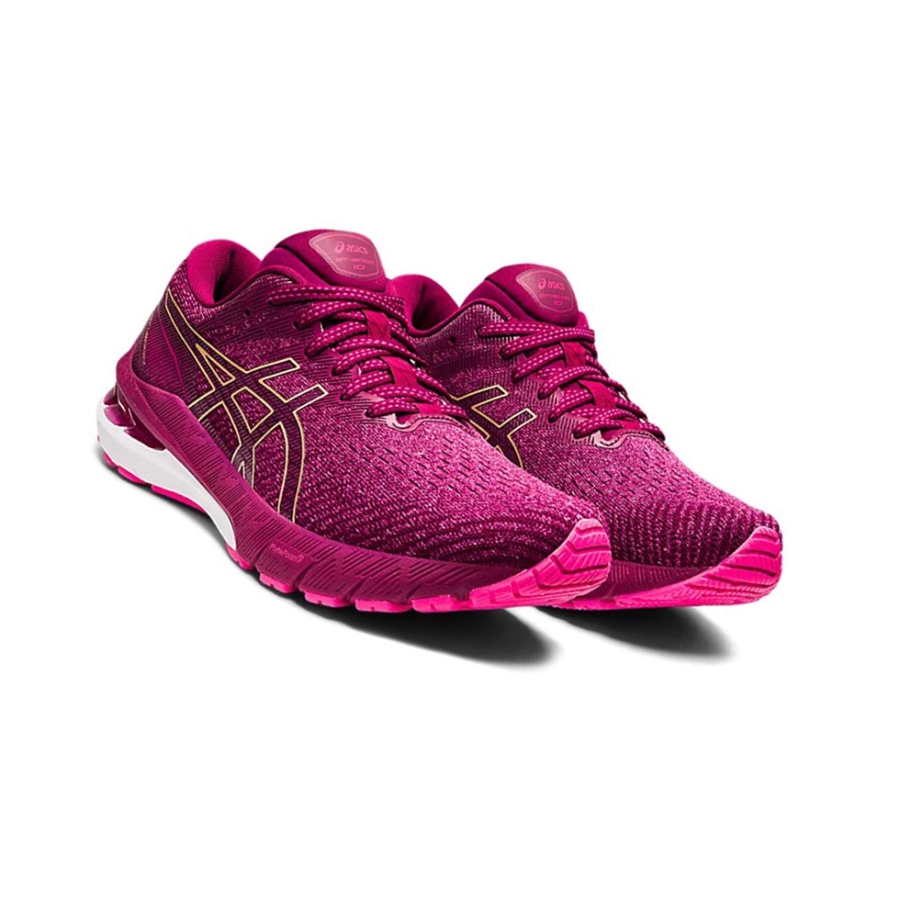 Pink / Glo / Champagne Women's Asics GT-2000 10 Running Shoes | US18067RS