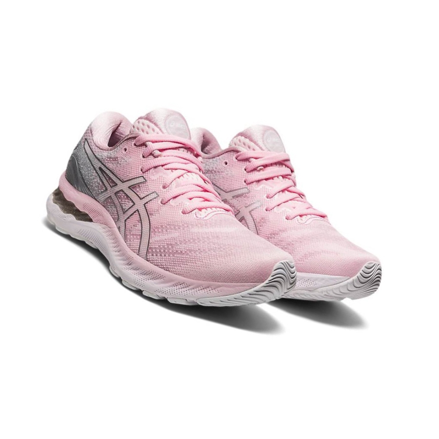 Pink Women's Asics GEL-NIMBUS 23 Running Shoes | US16730EY