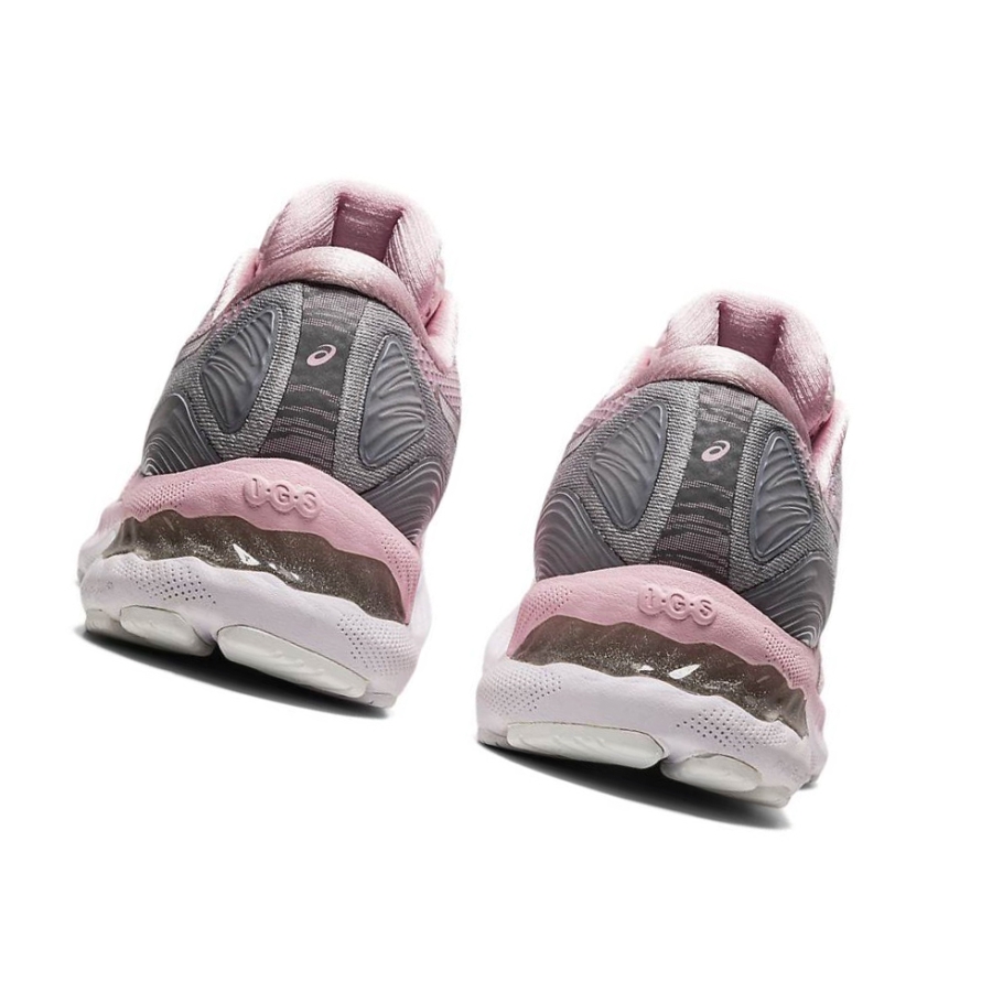 Pink Women's Asics GEL-NIMBUS 23 Running Shoes | US16730EY