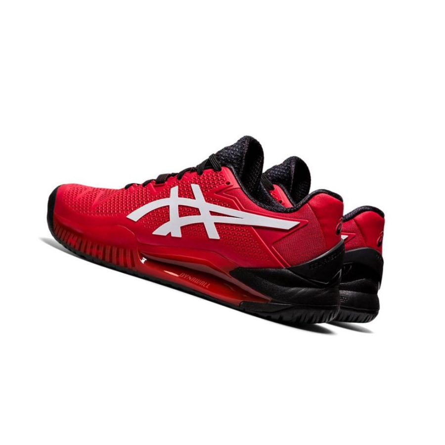 Red Men's Asics GEL-RESOLUTION 8 Tennis Shoes | US87495DT