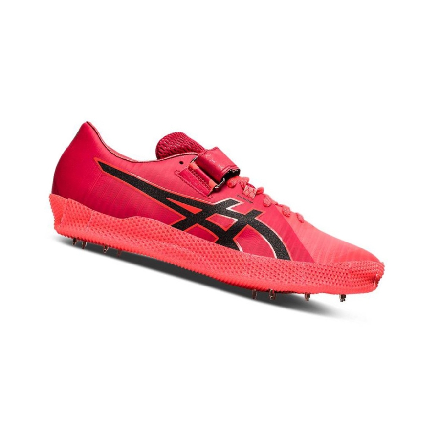 Red Men\'s Asics HIGH JUMP PRO Track Shoes | US70598QB