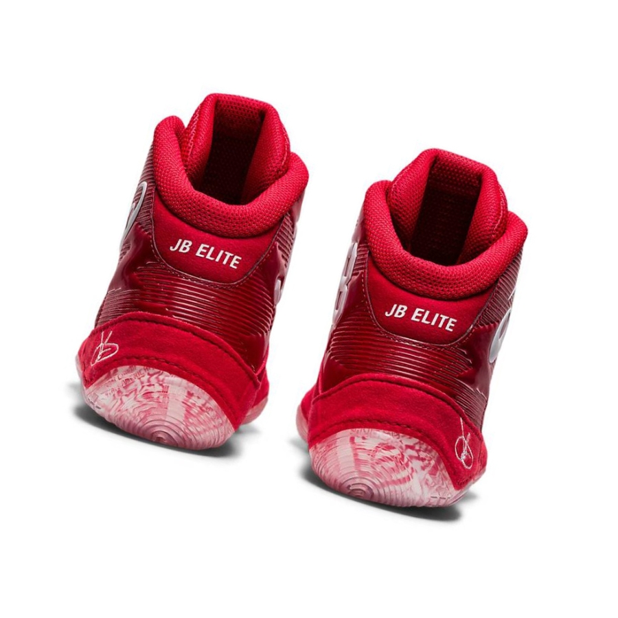 Red Men's Asics JB ELITE IV Wrestling Shoes | US45831EK