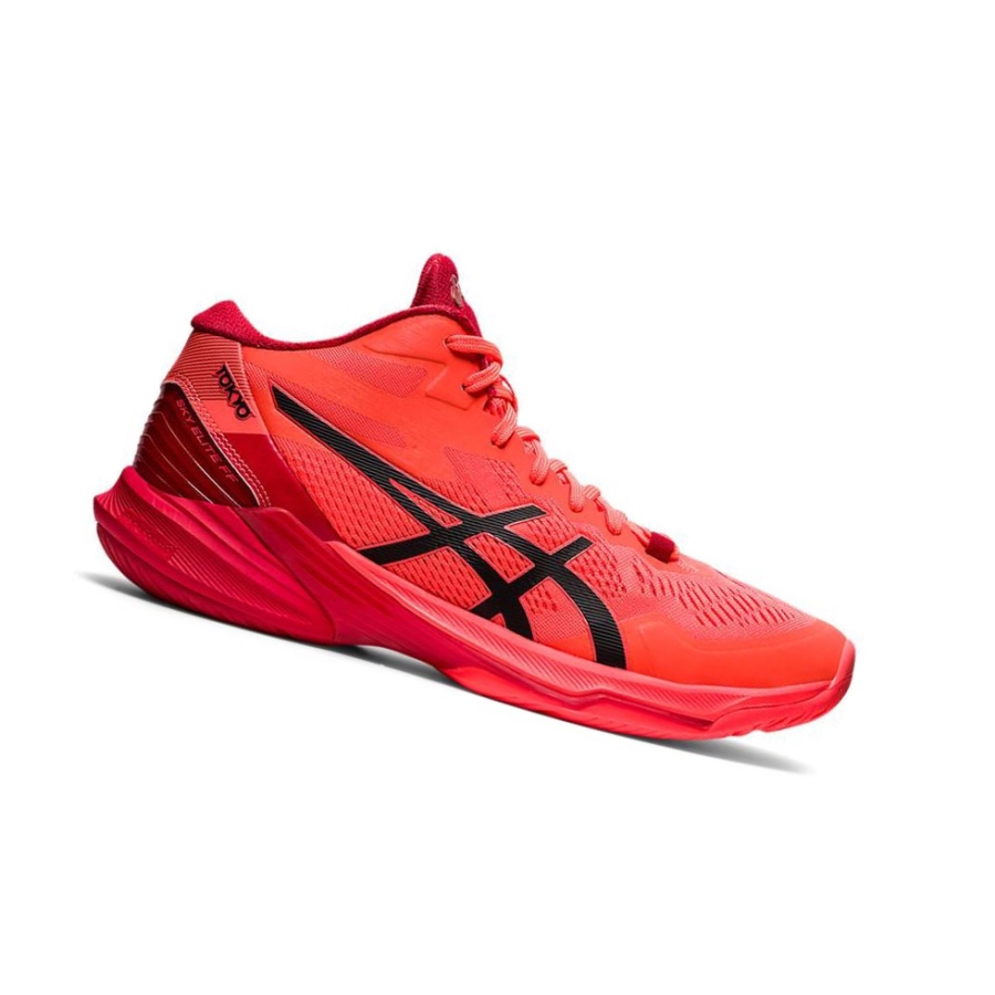 Red Men\'s Asics SKY ELITE FF MT 2 TOKYO Volleyball Shoes | US56472WV