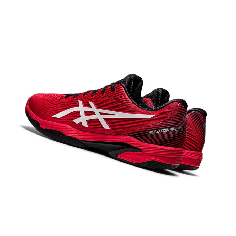 Red / White Men's Asics SOLUTION SPEED FF 2 Tennis Shoes | US96105HS