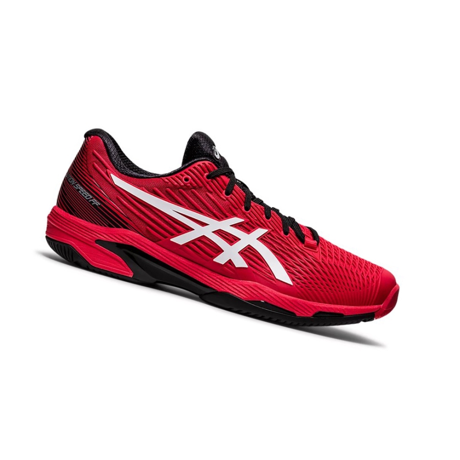 Red / White Men\'s Asics SOLUTION SPEED FF 2 Tennis Shoes | US96105HS