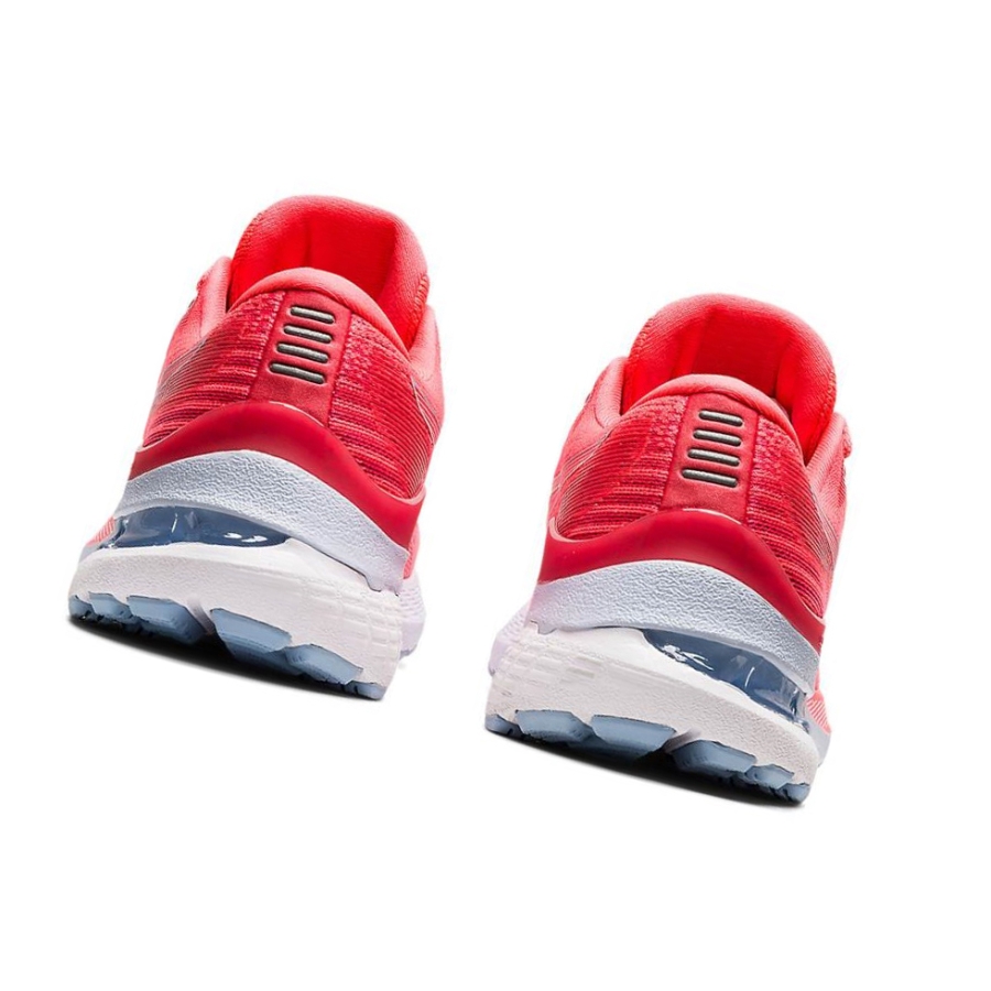 Red Women's Asics GEL-KAYANO 28 Wide Running Shoes | US57690YW