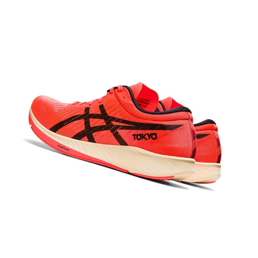 Red Women's Asics METARACER Running Shoes | US97420OG