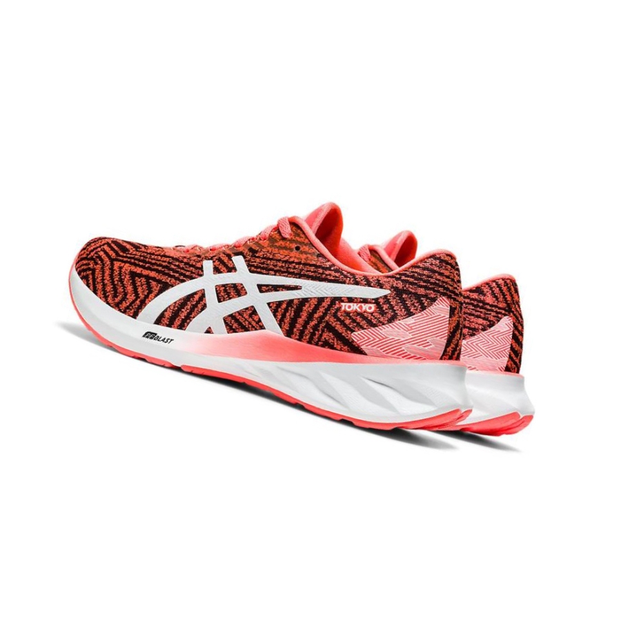 Red Women's Asics ROADBLAST Running Shoes | US95304ZO