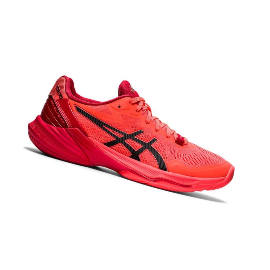 Red Women\'s Asics SKY ELITE FF 2 TOKYO Volleyball Shoes | US74130TF