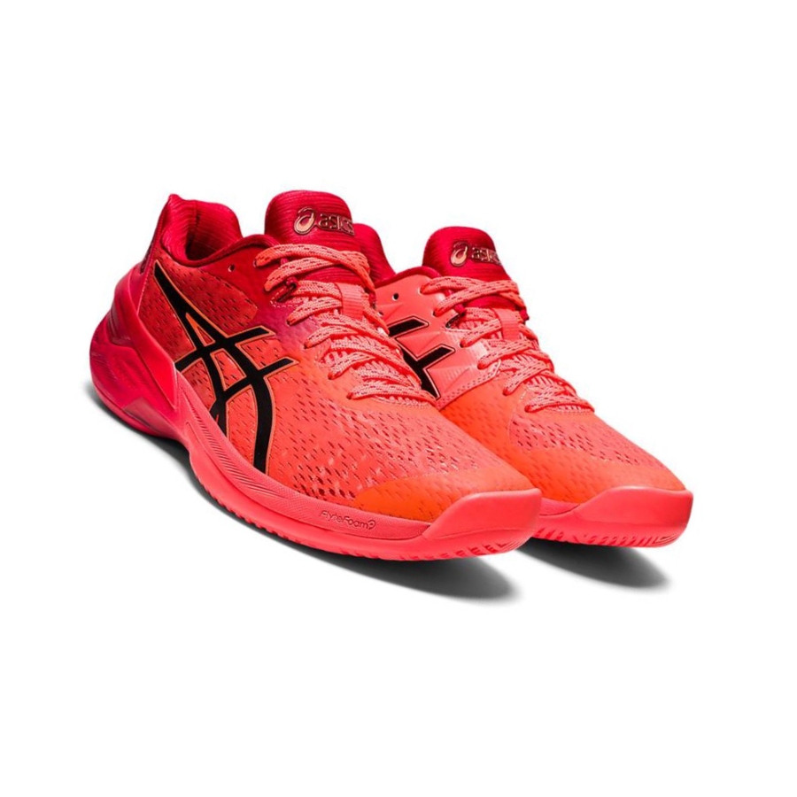 Red Women's Asics SKY ELITE FF Volleyball Shoes | US26341RZ