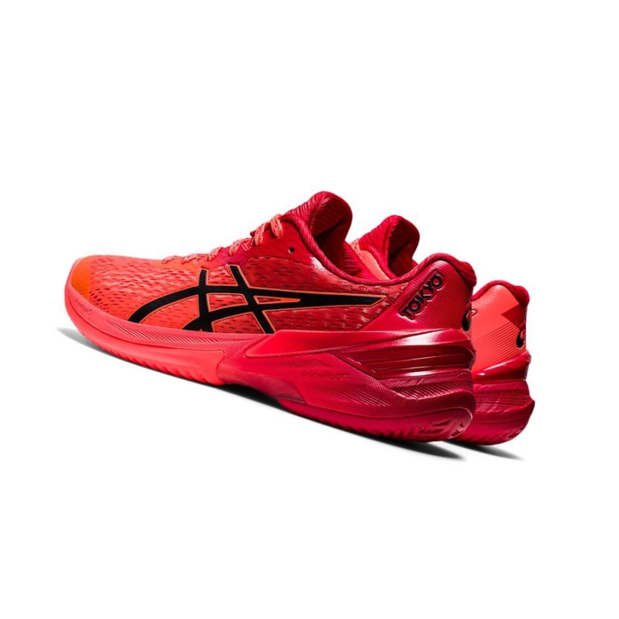 Red Women's Asics SKY ELITE FF Volleyball Shoes | US26341RZ