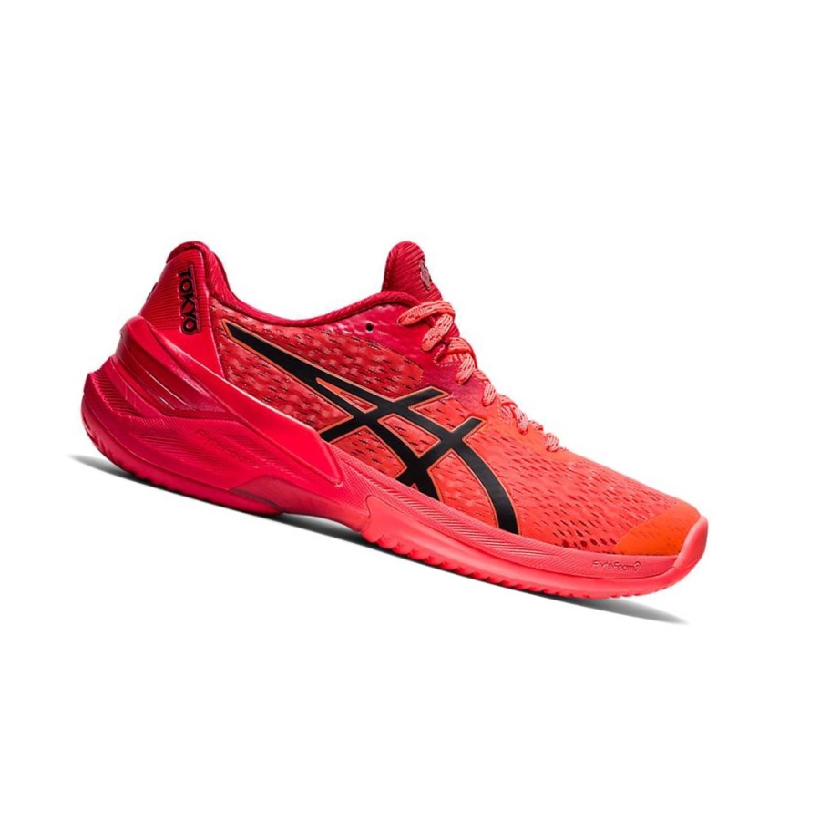 Red Women\'s Asics SKY ELITE FF Volleyball Shoes | US26341RZ