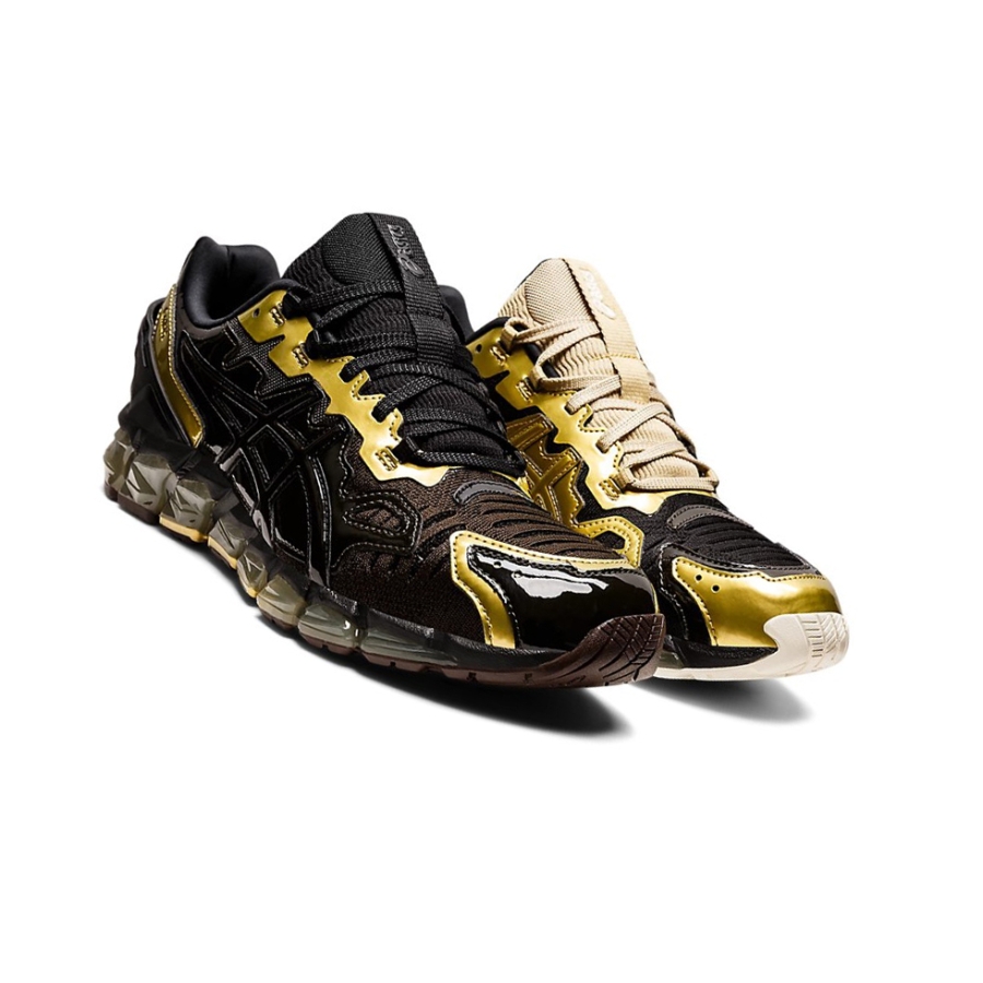 Rich Gold / Black Coffee Men's Asics GmbH x GEL-QUANTUM 360 6 Sneakers | US64509ZN