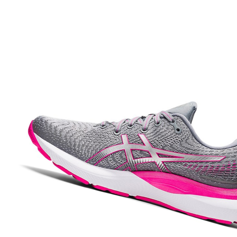 Sheet Rock / Pink Glo Women's Asics GEL-CUMULUS 24 (D) Running Shoes | US17259YZ