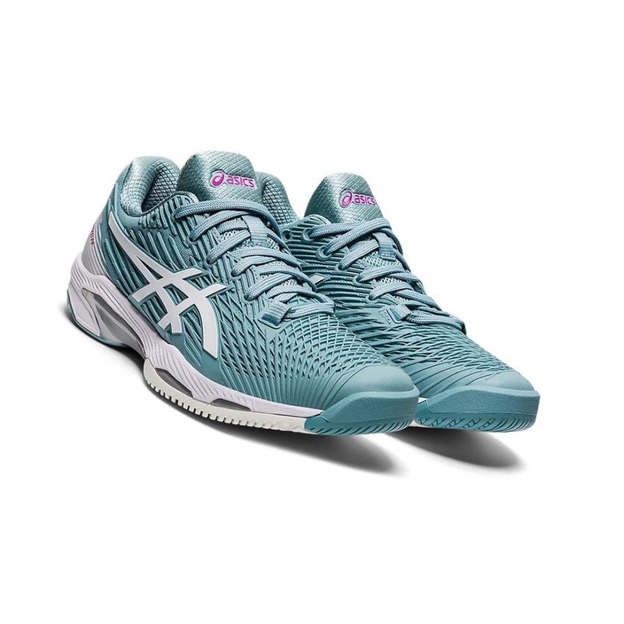 Smoke Blue / White Women's Asics SOLUTION SPEED FF 2 Tennis Shoes | US51349ES