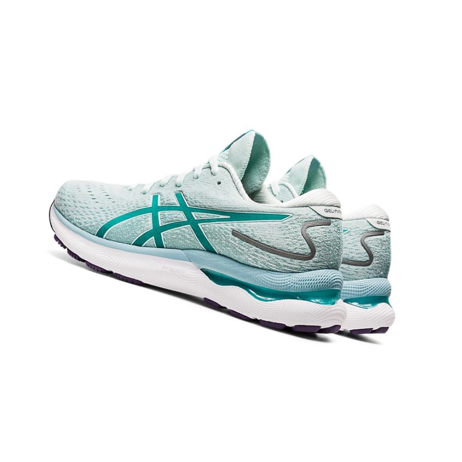 Soothing Sea / Sea Glass Women's Asics GEL-NIMBUS 24 (D) Running Shoes | US65301RU