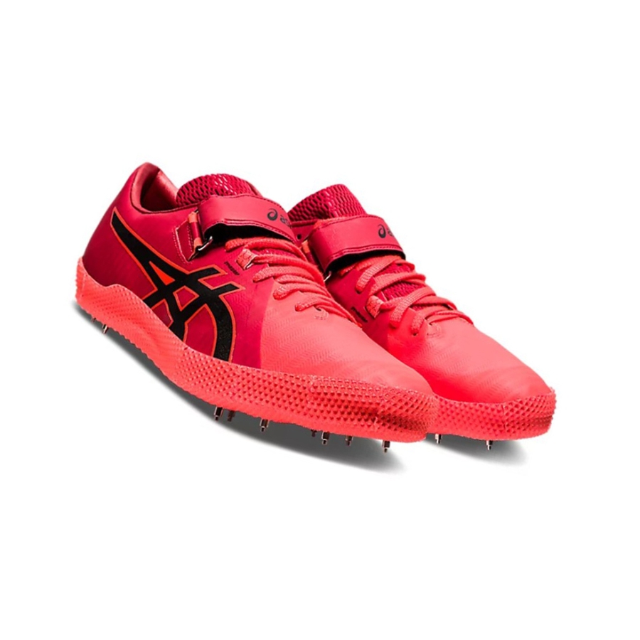 Sunrise Red / Black Men's Asics HIGH JUMP PRO 2 Track Shoes | US46318VY