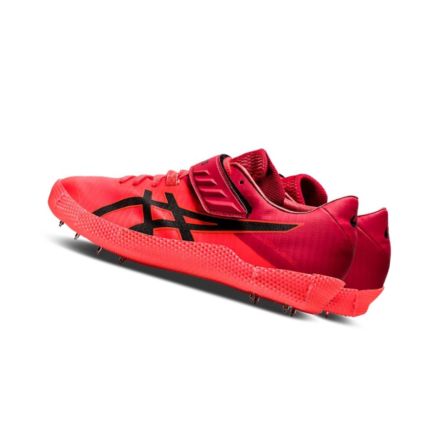 Sunrise Red / Black Men's Asics HIGH JUMP PRO 2 Track Shoes | US46318VY