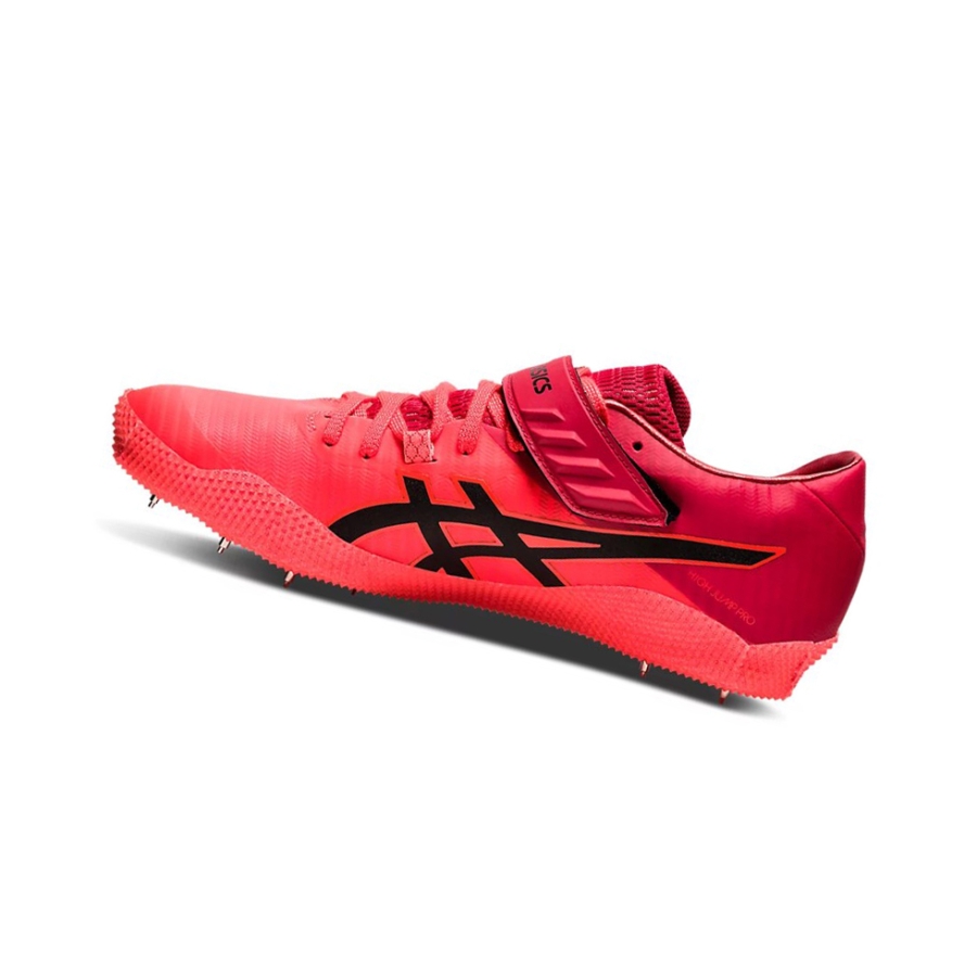 Sunrise Red / Black Men's Asics HIGH JUMP PRO 2 Track Shoes | US46318VY