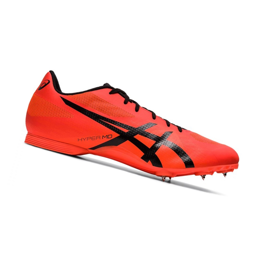 Sunrise Red / Black Men\'s Asics HYPER MD 7 Track Shoes | US37105FE