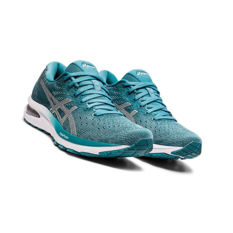 Turquoise Women's Asics GEL-CUMULUS 22 Running Shoes | US56240VG