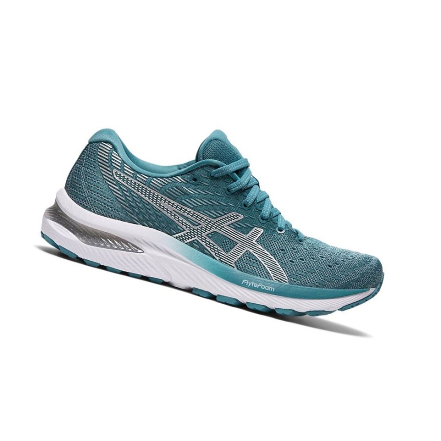 Turquoise Women\'s Asics GEL-CUMULUS 22 Running Shoes | US56240VG