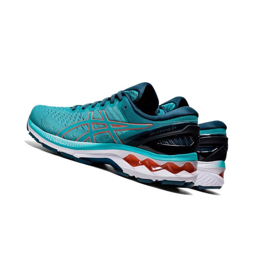 Turquoise Women's Asics GEL-KAYANO 27 Running Shoes | US08349XI