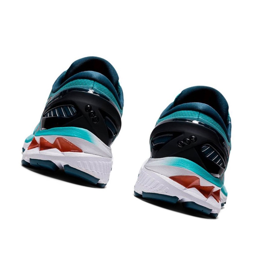 Turquoise Women's Asics GEL-KAYANO 27 Running Shoes | US08349XI