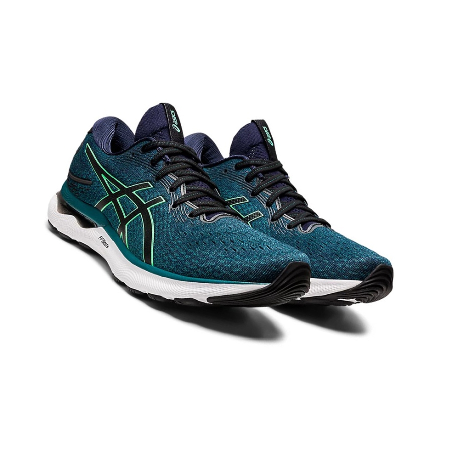 Velvet Pine / New Leaf Men's Asics GEL-NIMBUS 24 Running Shoes | US84702GD