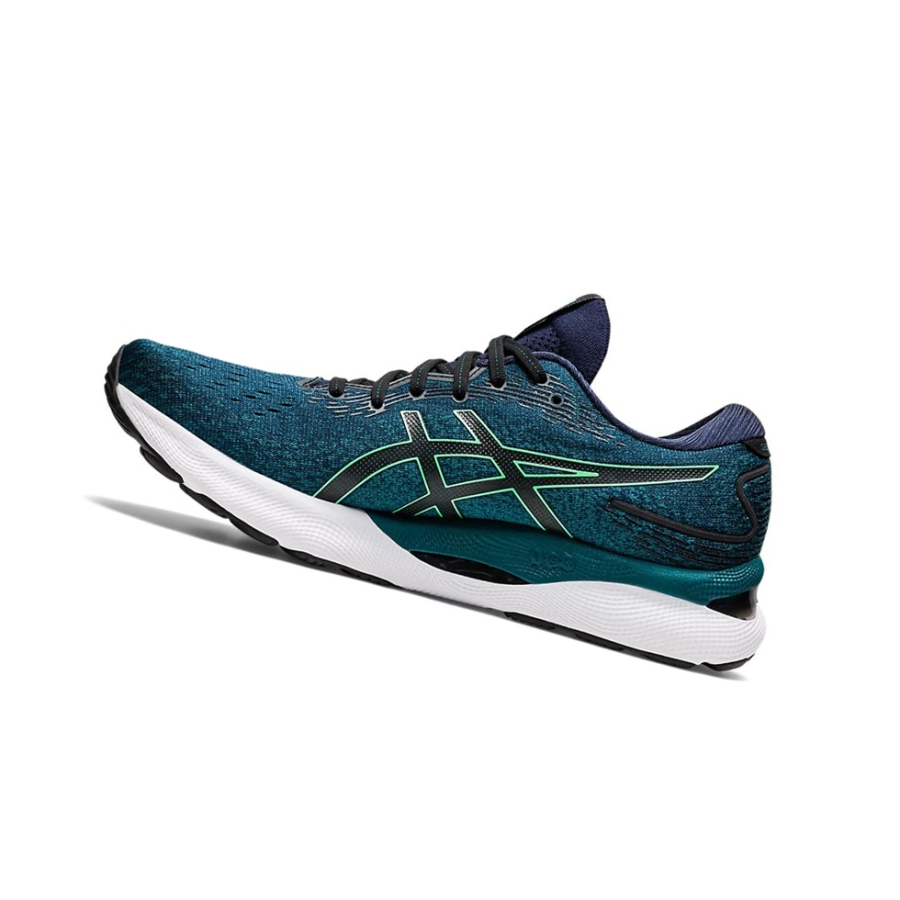 Velvet Pine / New Leaf Men's Asics GEL-NIMBUS 24 Running Shoes | US84702GD