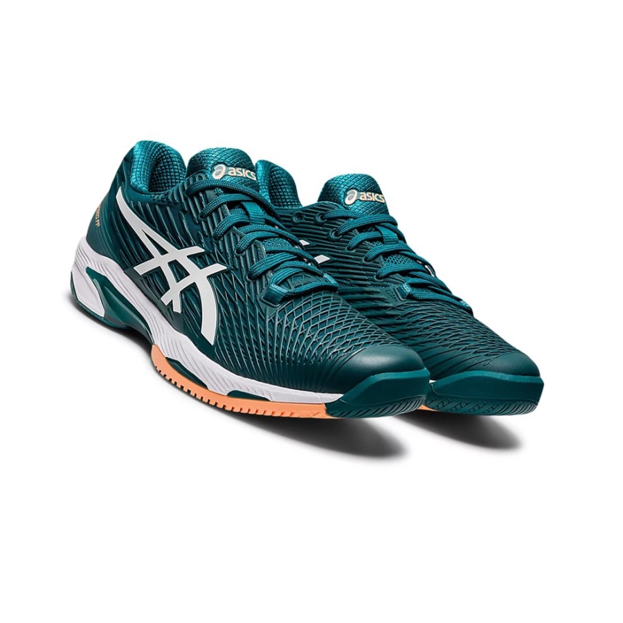 Velvet Pine / White Men's Asics SOLUTION SPEED FF 2 Tennis Shoes | US16290WQ