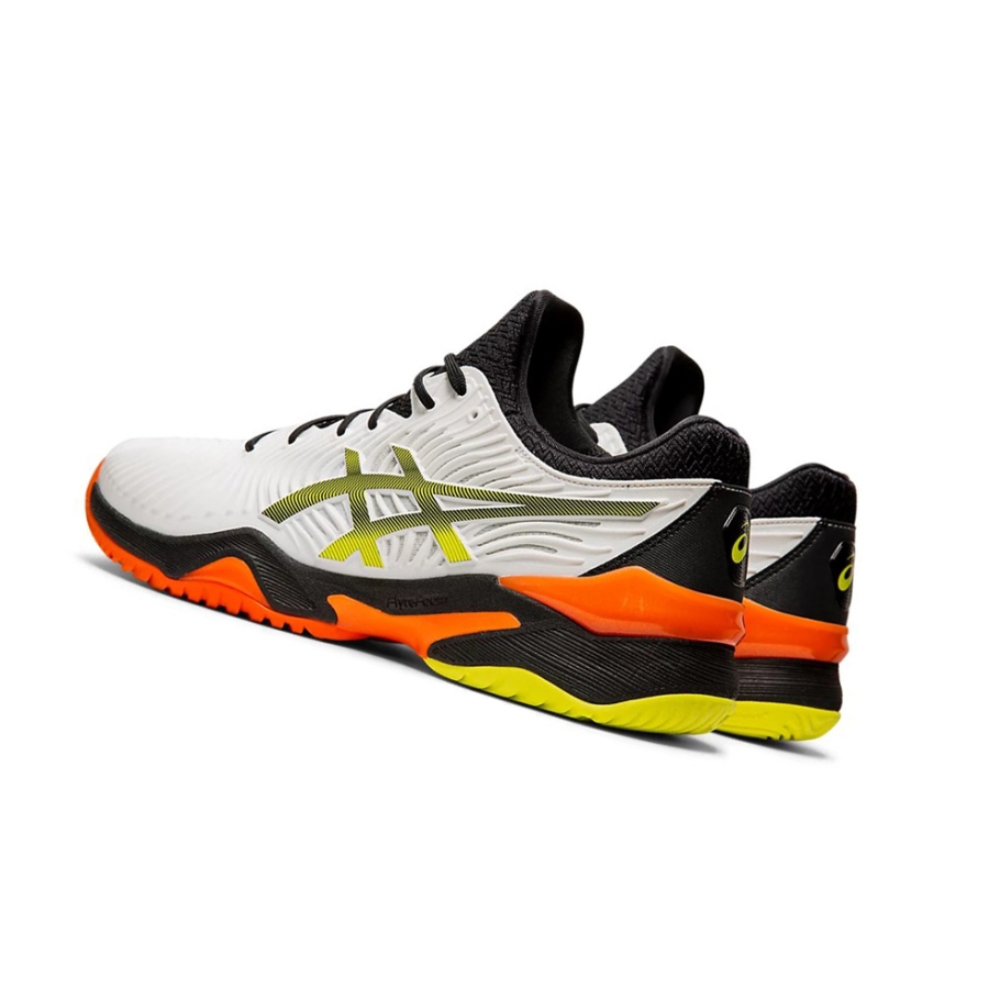 White / Black Men's Asics COURT FF 2 Tennis Shoes | US58103LZ