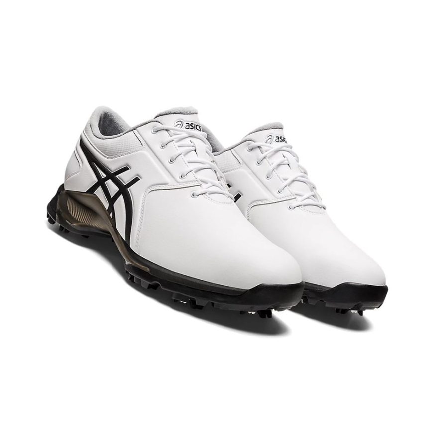 White / Black Men's Asics GEL-ACE PRO M Golf Shoes | US58096MY