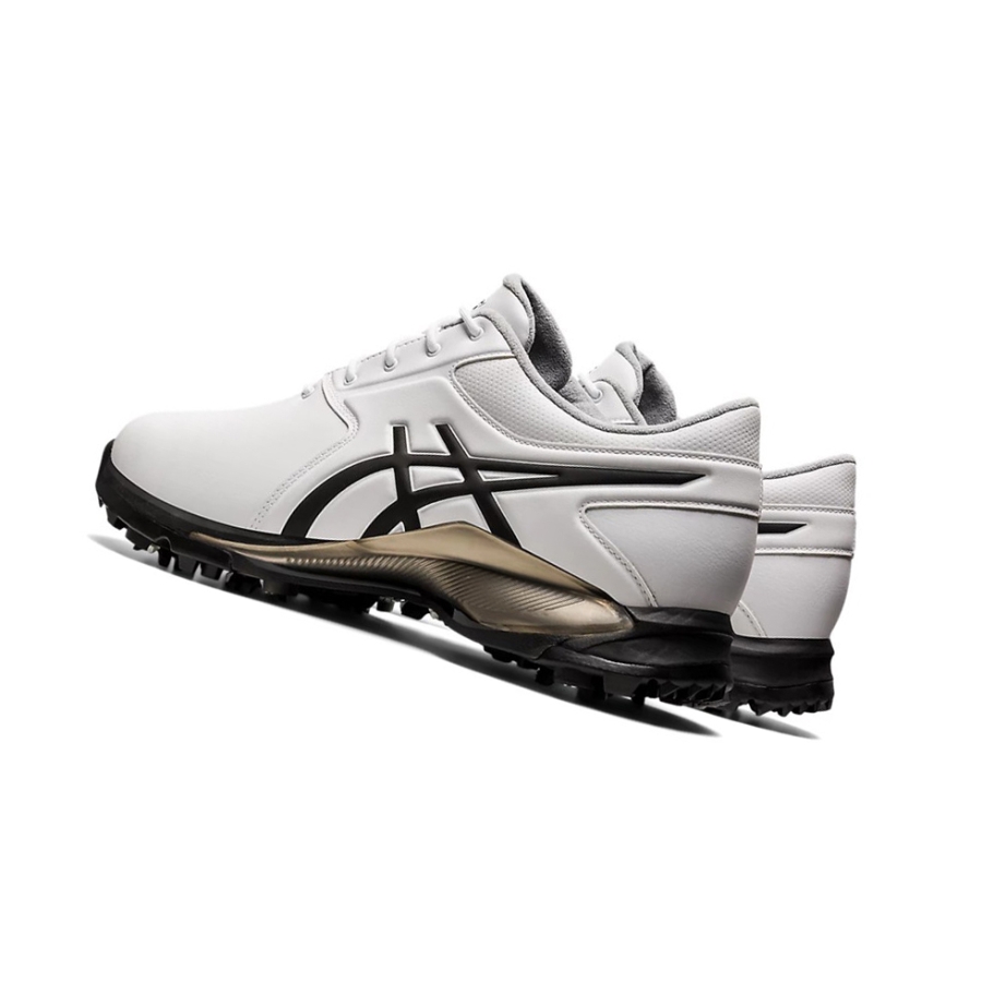 White / Black Men's Asics GEL-ACE PRO M Golf Shoes | US58096MY