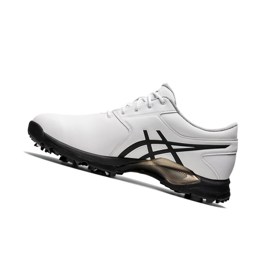 White / Black Men's Asics GEL-ACE PRO M Golf Shoes | US58096MY