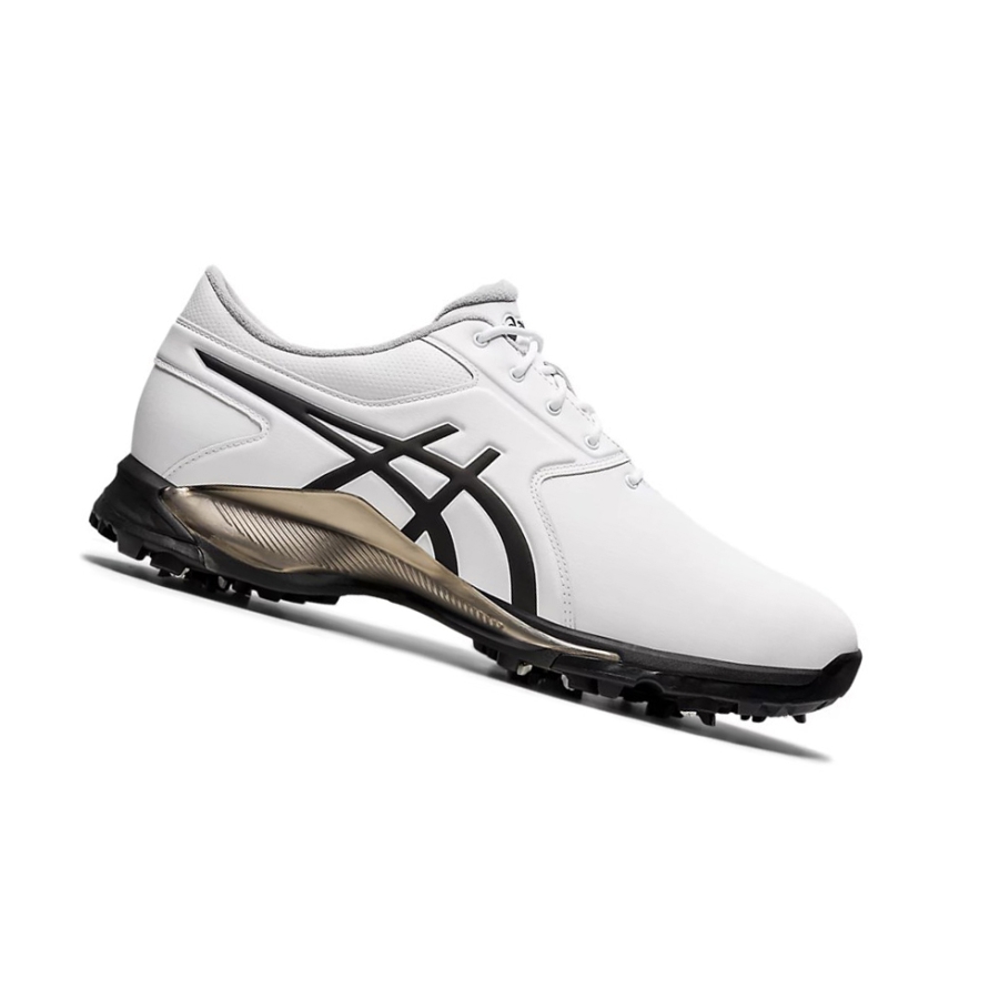 White / Black Men\'s Asics GEL-ACE PRO M Golf Shoes | US58096MY