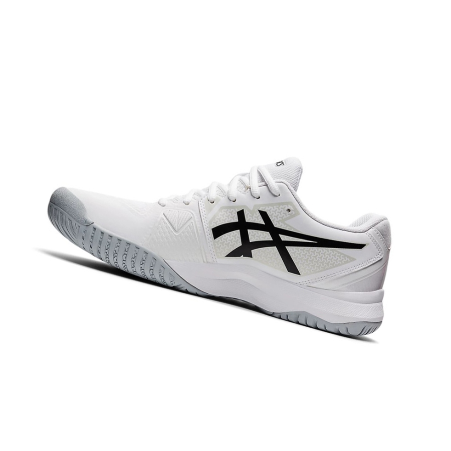 White / Black Men's Asics GEL-CHALLENGER 13 Tennis Shoes | US56831YQ