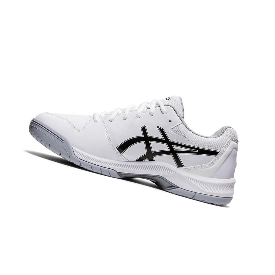 White / Black Men's Asics GEL-DEDICATE 7 Tennis Shoes | US16452GF