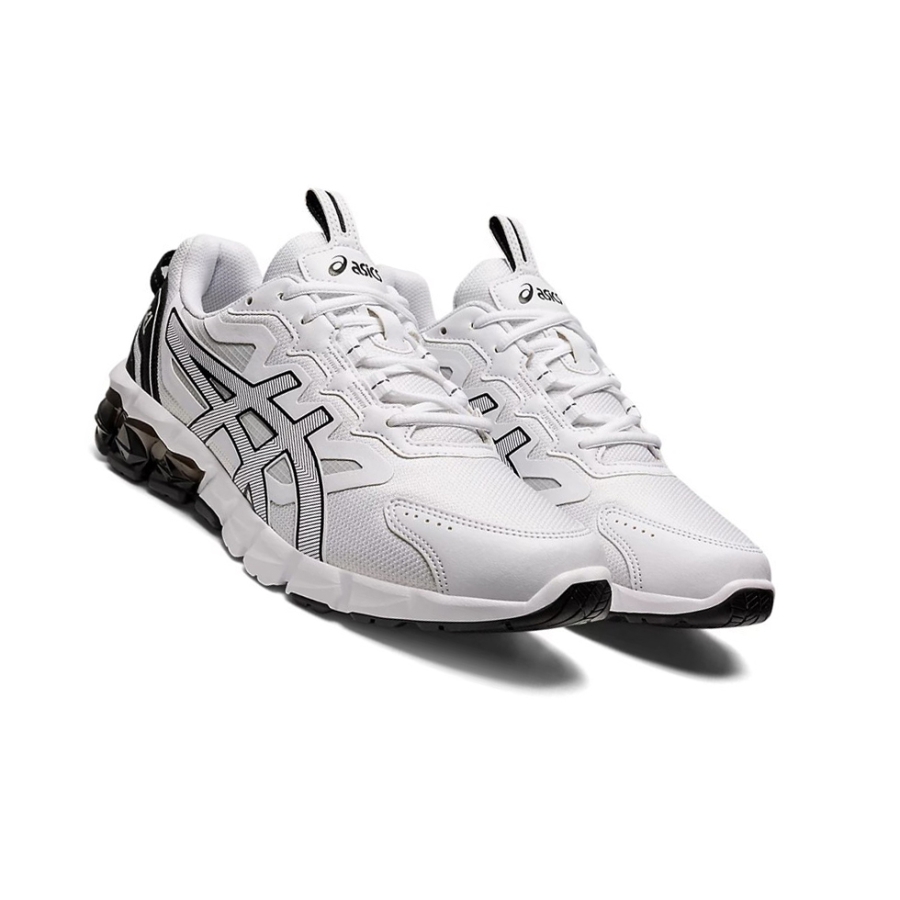 White / Black Men's Asics GEL-QUANTUM 90 Sneakers | US13786FI