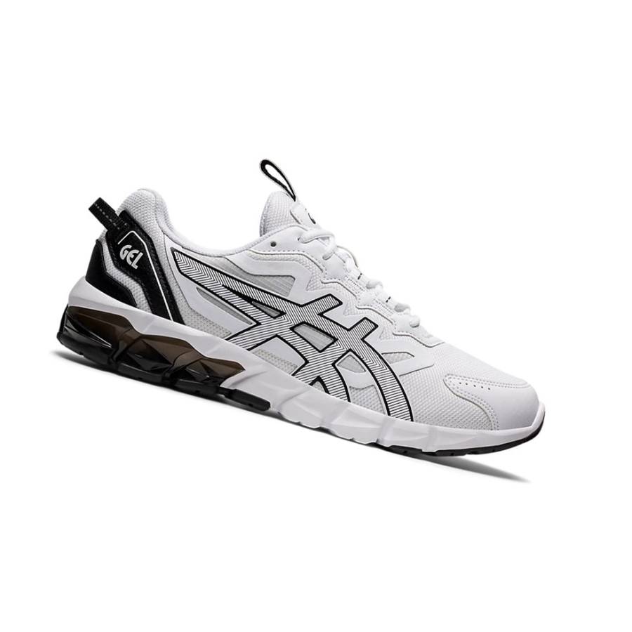 White / Black Men\'s Asics GEL-QUANTUM 90 Sneakers | US13786FI