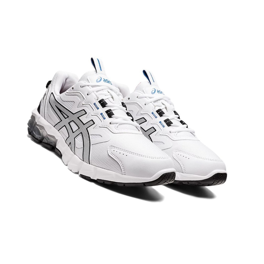 White / Black Men's Asics GEL-QUANTUM 90 Sneakers | US64120YT