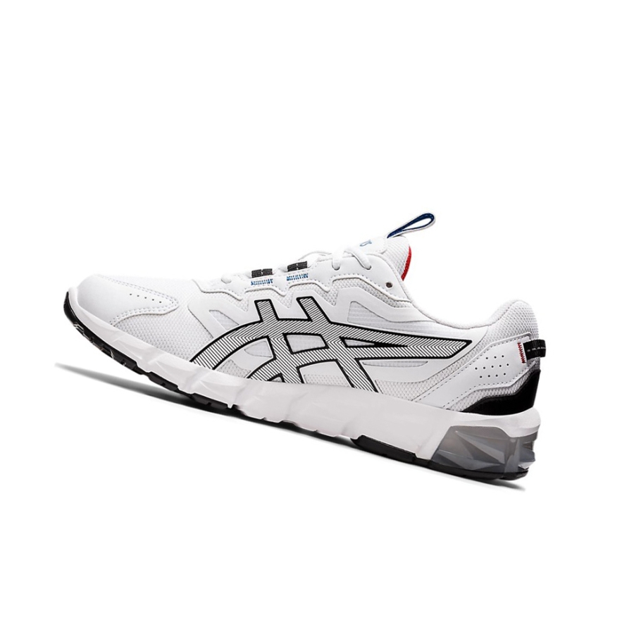 White / Black Men's Asics GEL-QUANTUM 90 Sneakers | US64120YT