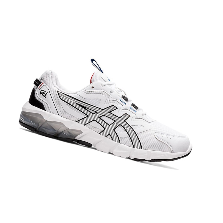 White / Black Men\'s Asics GEL-QUANTUM 90 Sneakers | US64120YT