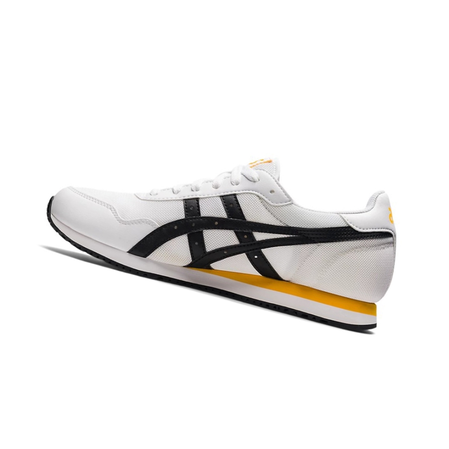 White / Black Men's Asics TIGER RUNNER Sneakers | US67210RC