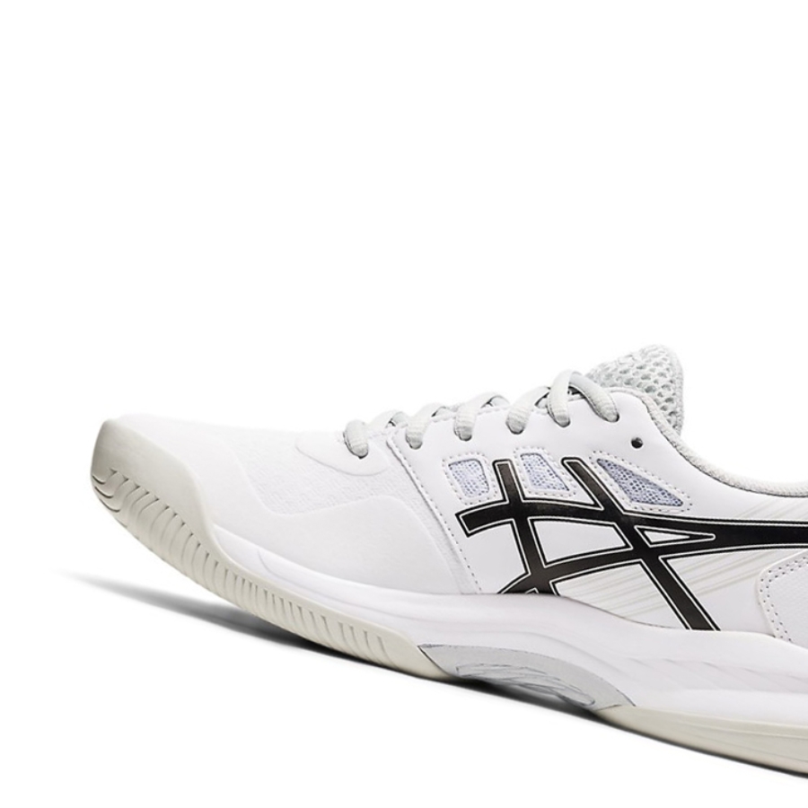 White / Black Women's Asics GEL-GAME 8 Tennis Shoes | US95401TQ